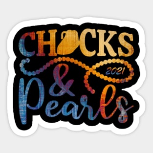 Chucks and Pearls Sticker